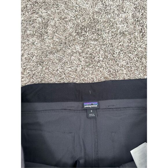 Patagonia Women’s 8 Happy Hike Pants Gray Straight Leg Gorpcore Lightweight - Picture 4 of 13